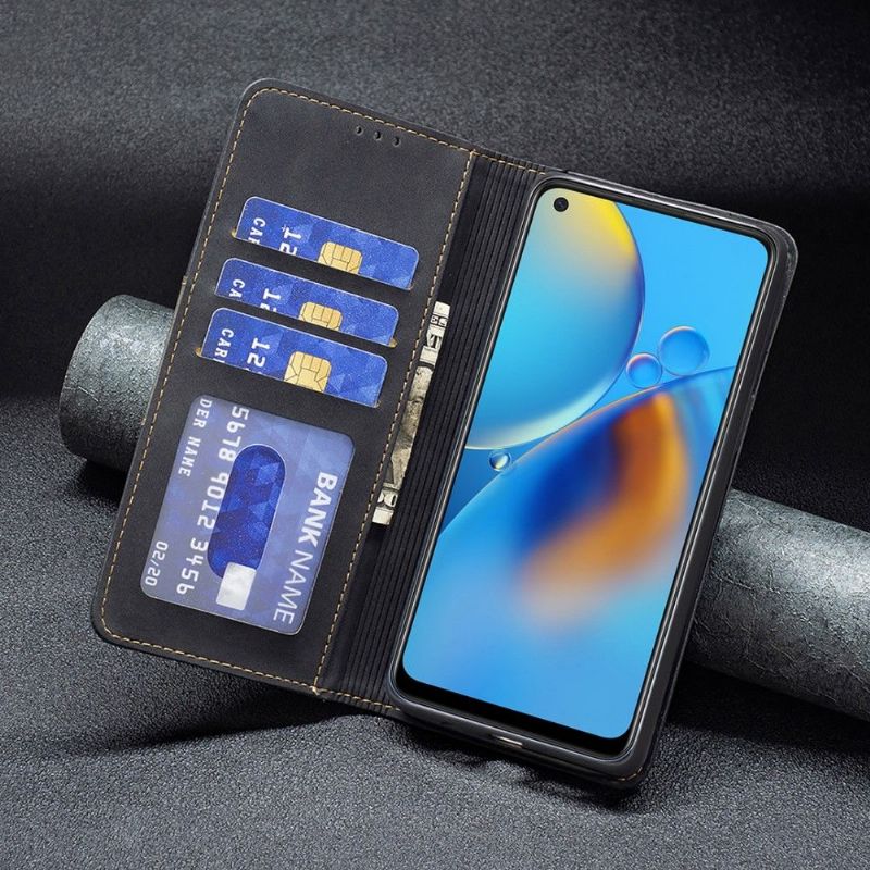 Flipové Pouzdro Na Oppo A74 4G Kožené Pouzdro Umělá Kůže Binfen Color Flip