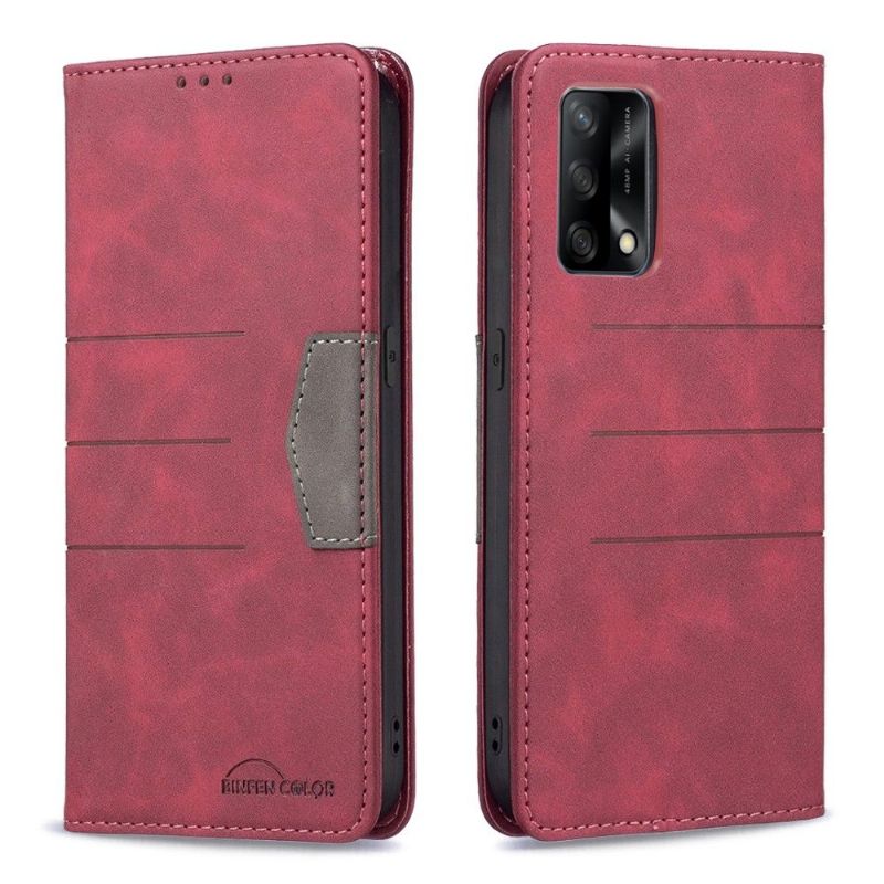 Flipové Pouzdro Na Oppo A74 4G Kožené Pouzdro Umělá Kůže Binfen Color Flip