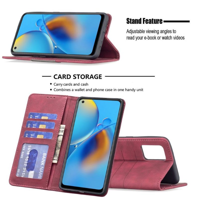 Flipové Pouzdro Na Oppo A74 4G Kožené Pouzdro Umělá Kůže Binfen Color Flip