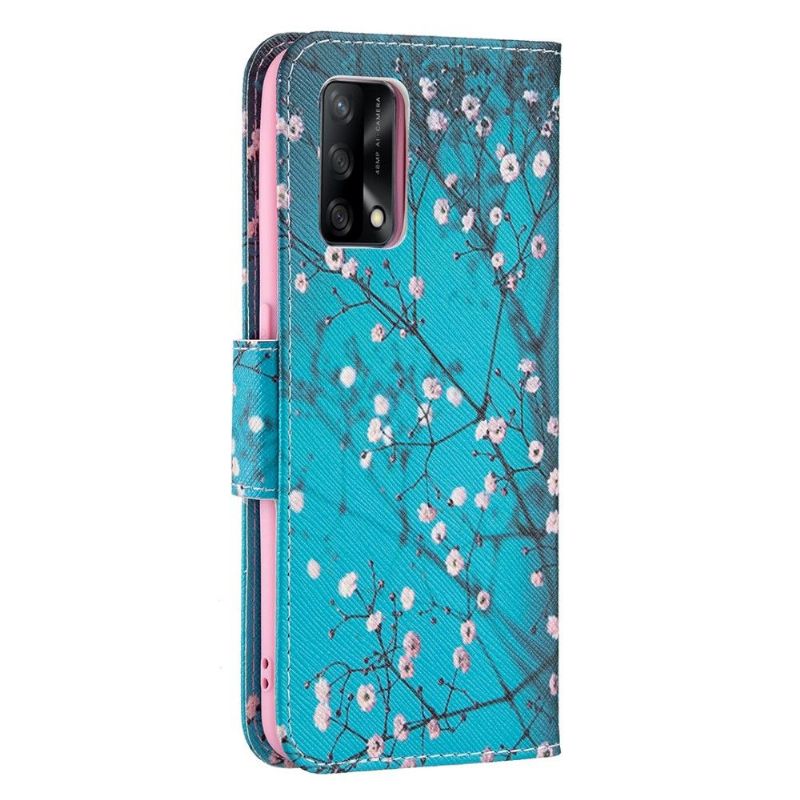 Flipové Pouzdro Na Oppo A74 4G Kvetoucí Větve