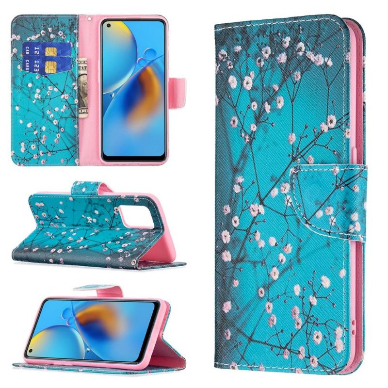 Flipové Pouzdro Na Oppo A74 4G Kvetoucí Větve