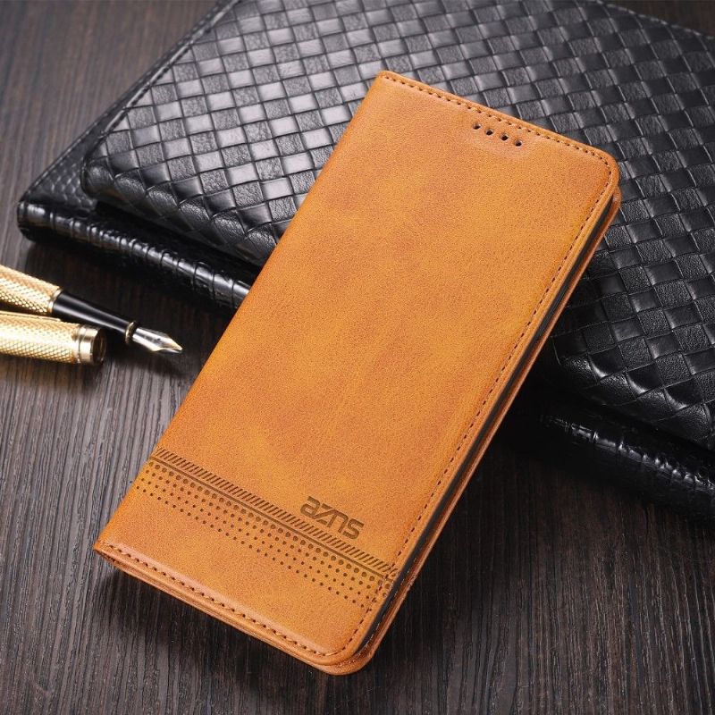 Kožené Pouzdro Folio Na Oppo A74 4G Peněženkové Pouzdro Umělá Kůže Azns