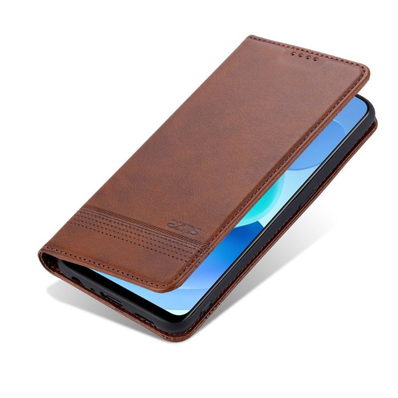 Kožené Pouzdro Folio Na Oppo A74 4G Peněženkové Pouzdro Umělá Kůže Azns