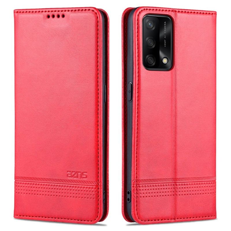 Kožené Pouzdro Folio Na Oppo A74 4G Peněženkové Pouzdro Umělá Kůže Azns