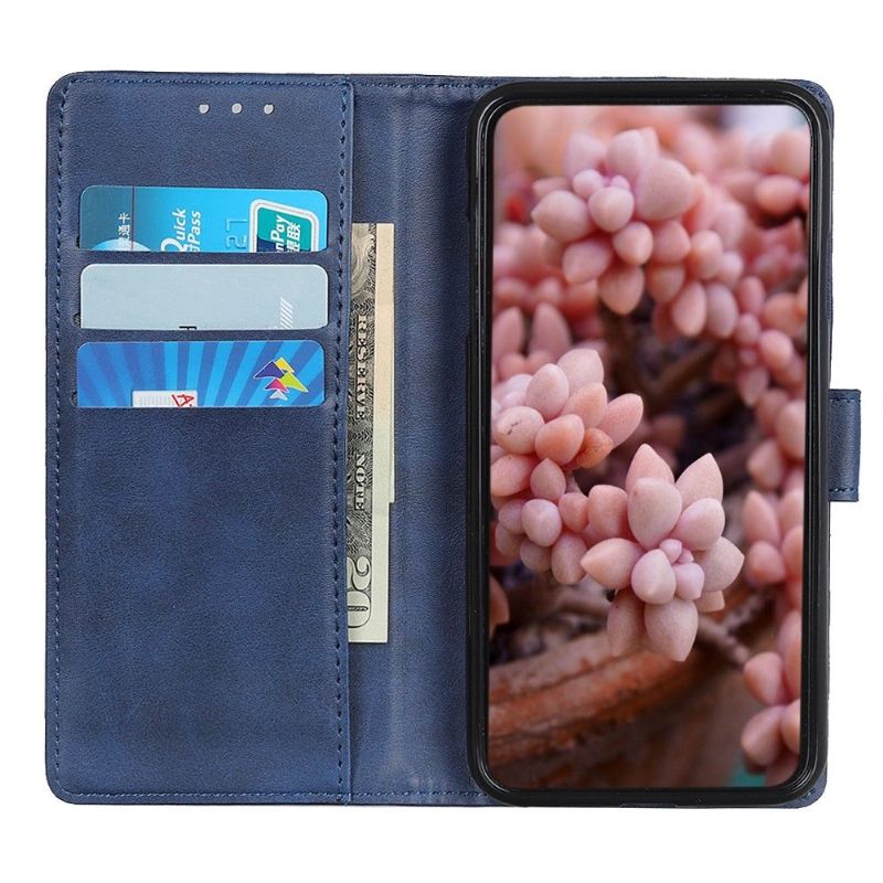 Kožené Pouzdro Na Oppo A74 4G Efekt Matné Kůže Marius