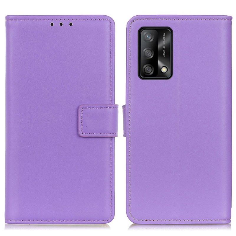 Kožené Pouzdro Na Oppo A74 4G Základní Umělá Kůže