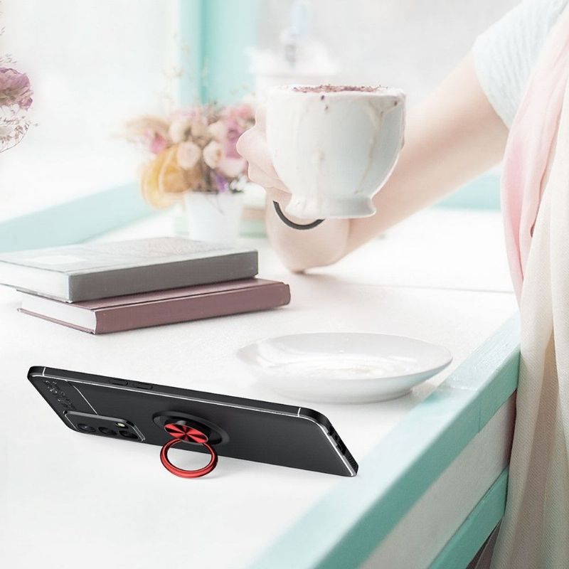 Kryt Na Oppo A74 4G Silikon S Otočnou Podpěrou