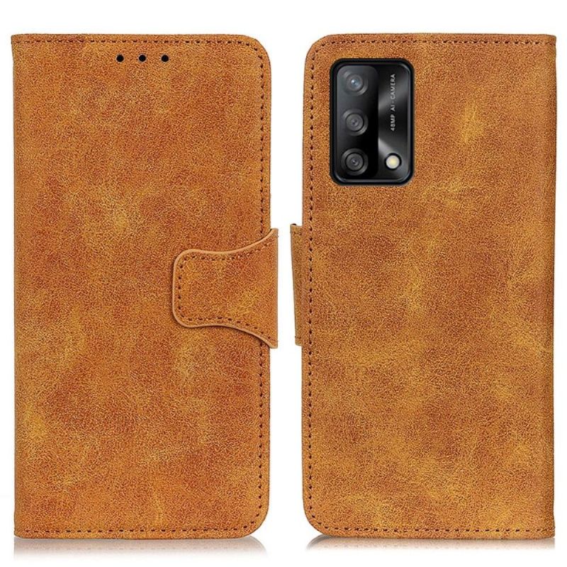 Pouzdra Na Oppo A74 4G Edouard Vintage Umělá Kůže