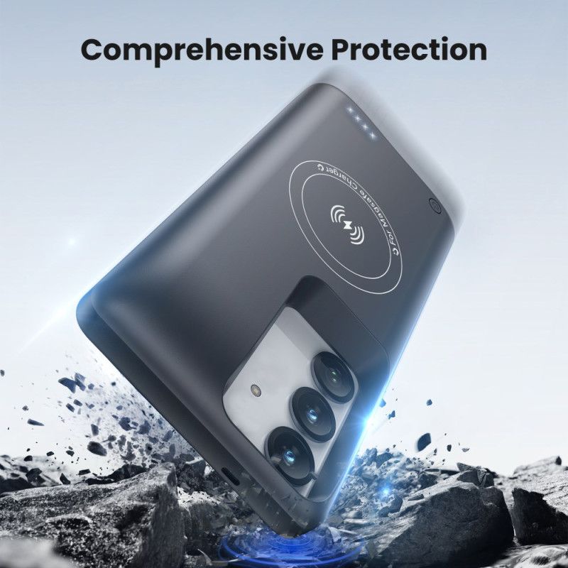 Externí Pouzdro S Baterií 10 000 Mah Pro Samsung Galaxy S25 / S24 S Magnetickým Uchycením