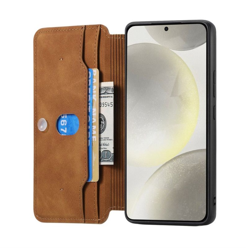 Kožené Pouzdro Folio Samsung Galaxy S25 5g Caseneo