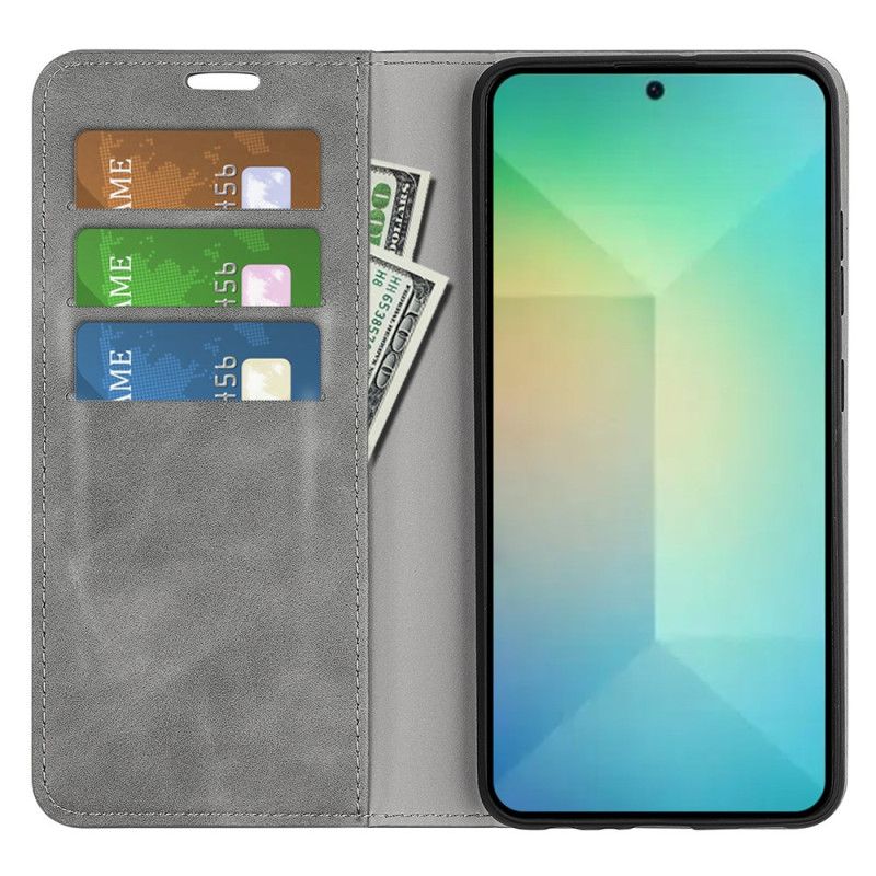 Kožené Pouzdro Folio Samsung Galaxy S25 5g Klasická Umělá Kůže