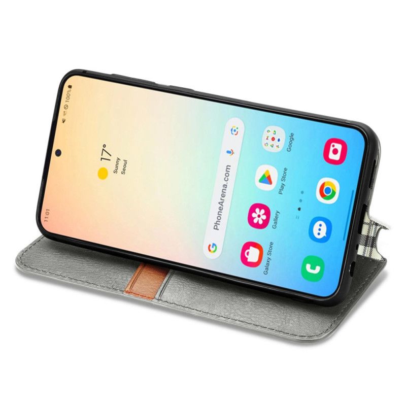 Kožené Pouzdro Samsung Galaxy S25 5g Semišový Efekt