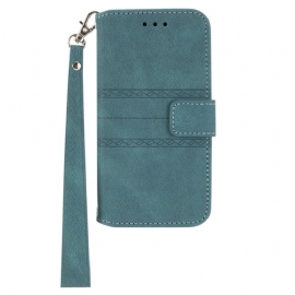 Kožený Kryt Na Samsung Galaxy S25 5g Lemy A Šňůrka