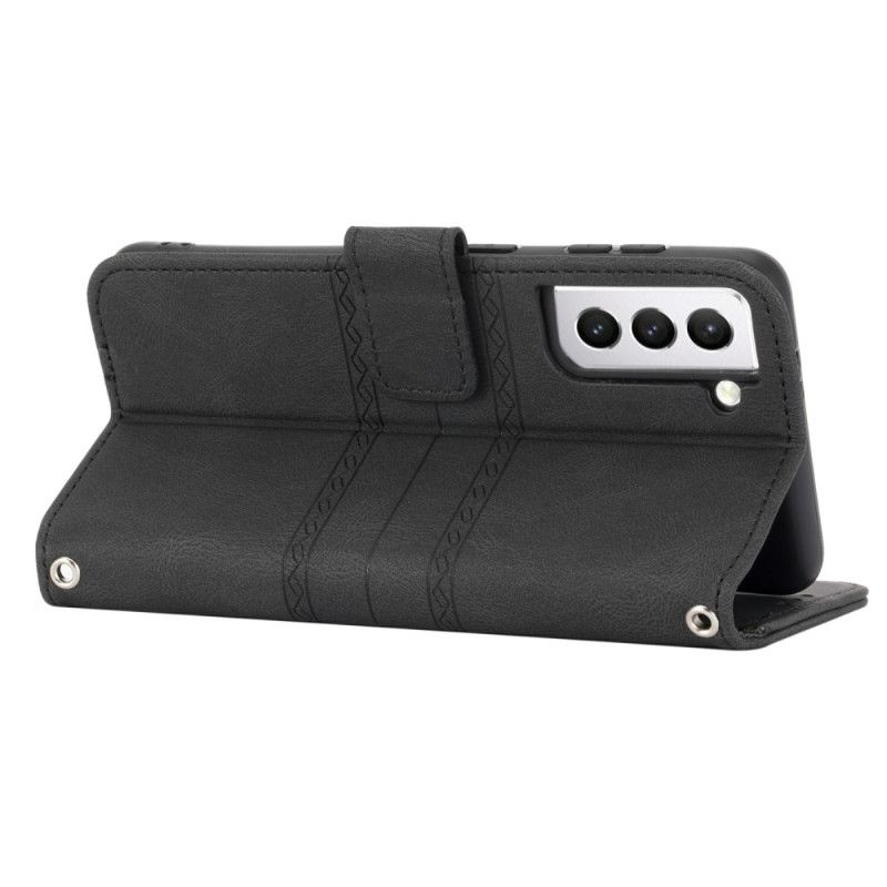 Kožený Kryt Na Samsung Galaxy S25 5g Lemy A Šňůrka