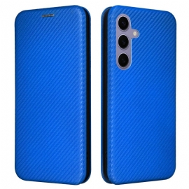 Kožený Kryt Na Samsung Galaxy S25 5g Uhlíková Vlákna