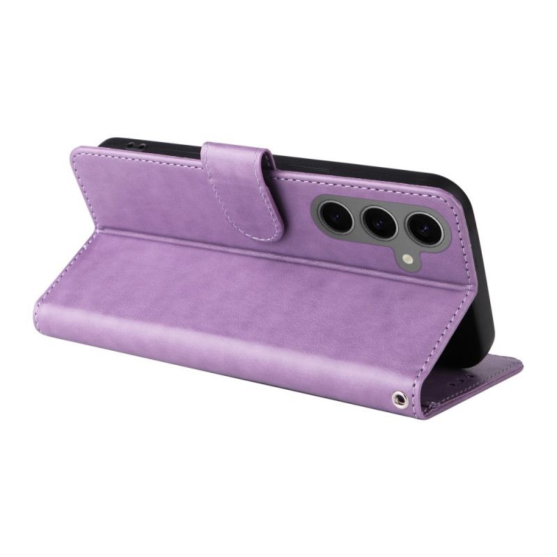 Kožený Kryt Samsung Galaxy S25 5g Malé Květiny