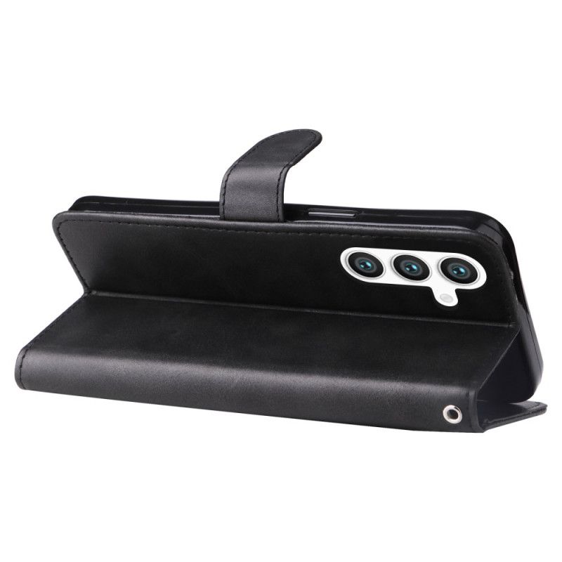 Kožený Kryt Samsung Galaxy S25 5g Peněženka Na Zip