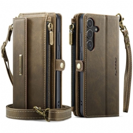 Kožený Kryt Samsung Galaxy S25 5g Peněženka S Plnou Rfid Ochranou