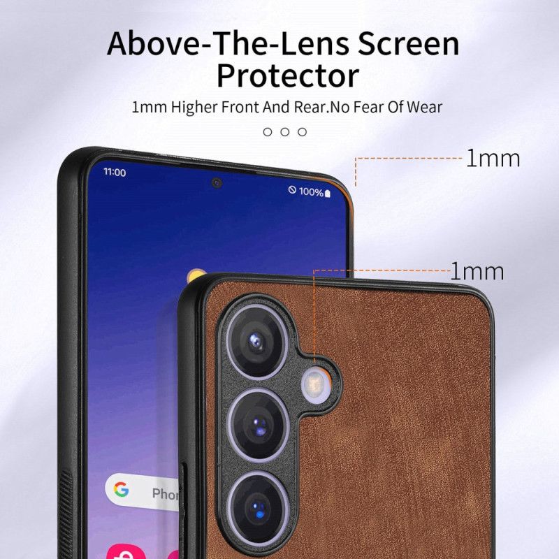 Kryt Na Samsung Galaxy S25 5g Pouzdro Na Karty S Prstenem A Efektem Kůže