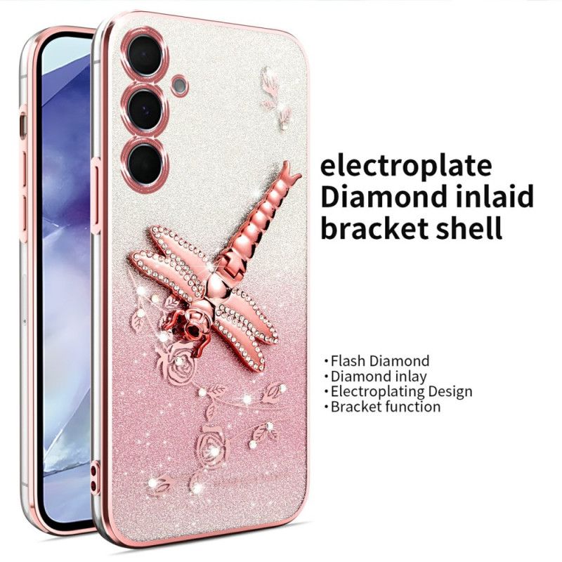 Kryt Na Samsung Galaxy S25 5g Se Stojánkem Kadem S Vážkou