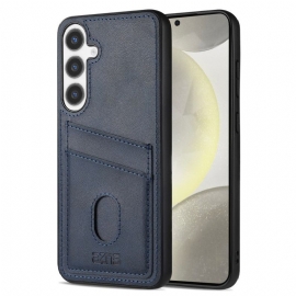 Kryt Samsung Galaxy S25 5g Kryty Na Mobil Pouzdro Na Karty Z Texturované Kůže