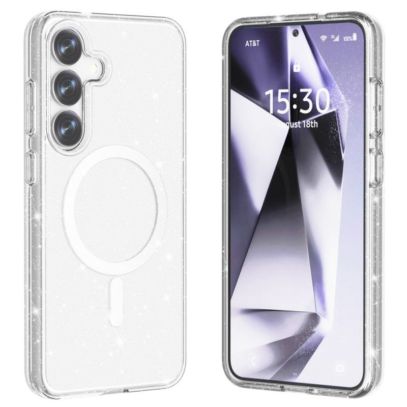 Kryt Samsung Galaxy S25 5g Kryty Na Mobil Třpytivá Zadní Strana Kompatibilní S Magsafe