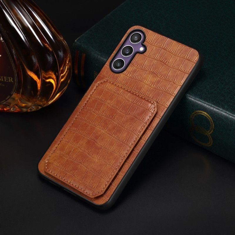 Kryt Samsung Galaxy S25 5g Pouzdro Na Karty S Texturou Krokodýla