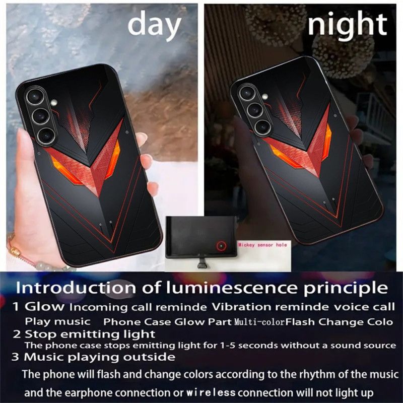 Kryt Samsung Galaxy S25 5g Rytmická Světelná Řada