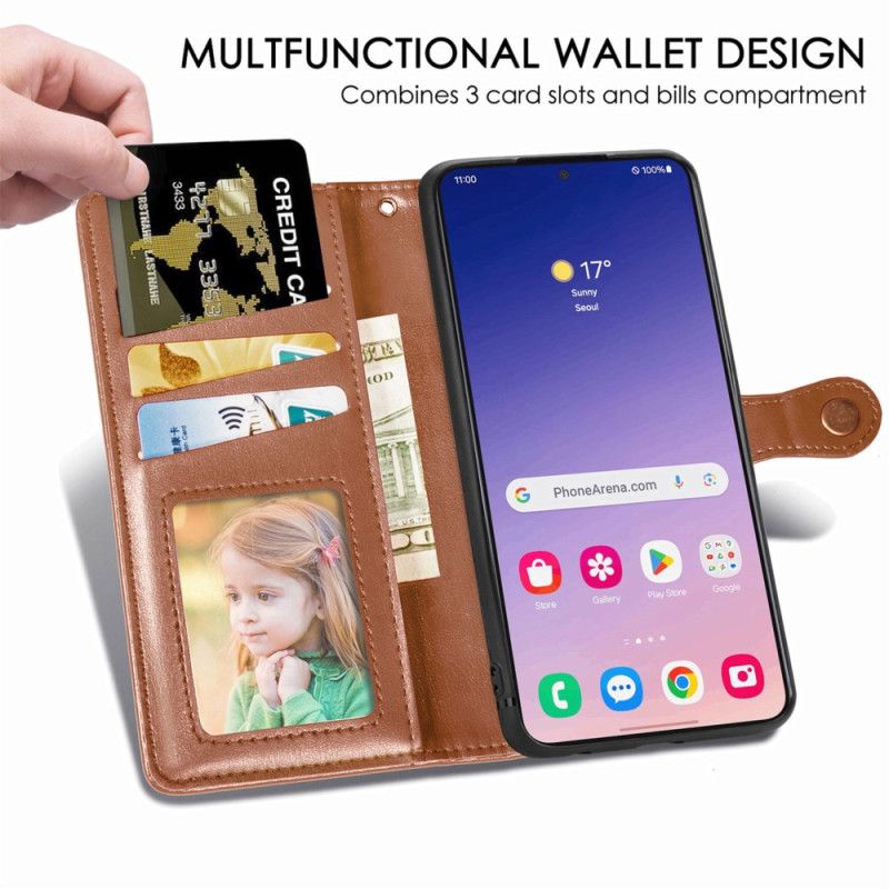 Peněženková Pouzdra Samsung Galaxy S25 5g Kryty Na Mobil Magnetická Spona