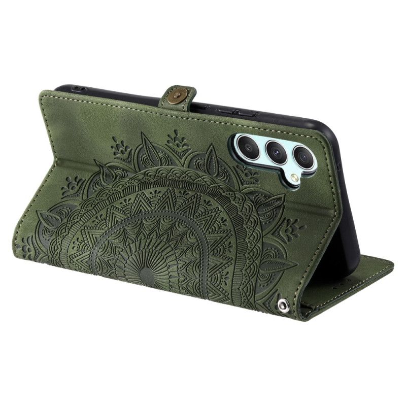 Peněženková Pouzdra Samsung Galaxy S25 5g Kryty Na Mobil Mandala S Semišovým Efektem