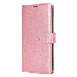 Peněženková Pouzdra Samsung Galaxy S25 5g Kryty Na Mobil Šňůrka S Květinovým Potiskem