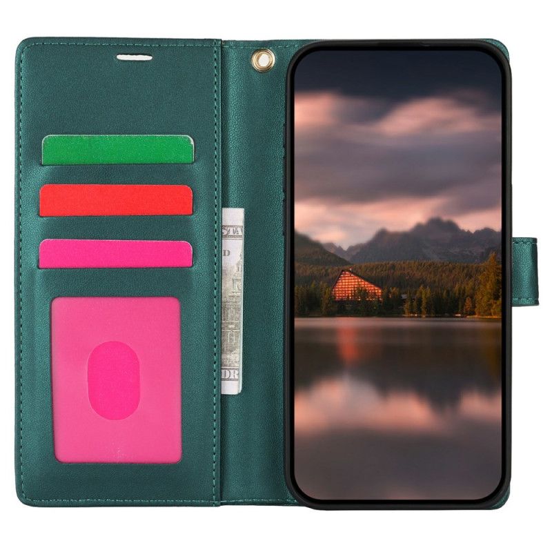 Peněženková Pouzdra Samsung Galaxy S25 5g Kryty Na Mobil Šňůrka S Květinovým Potiskem