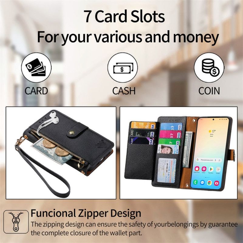 Peněženková Pouzdra Samsung Galaxy S25 5g Rfid Blokování Se Srdíčkem