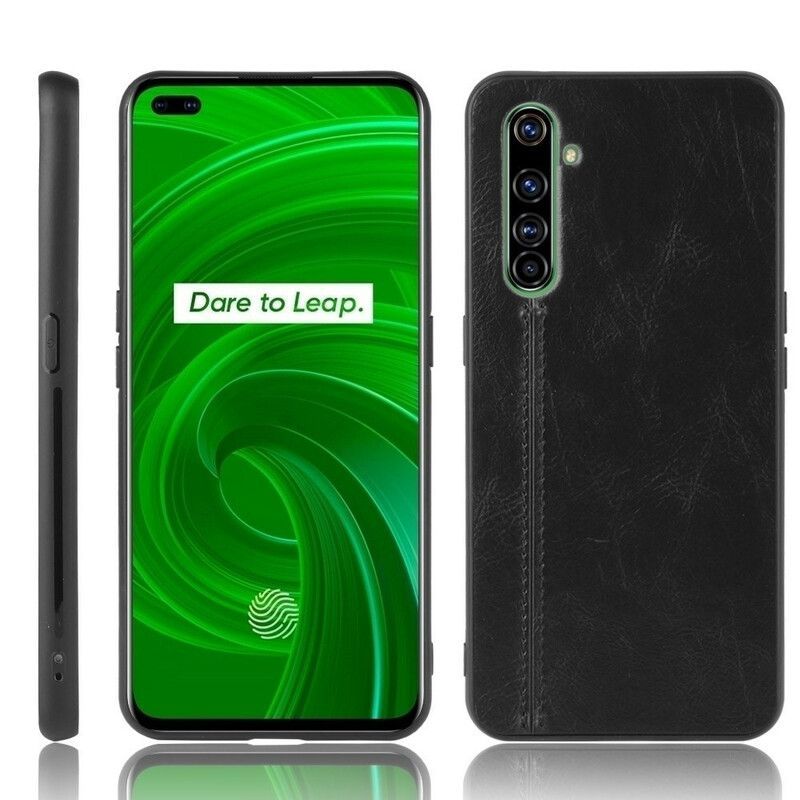Kryt Na Realme X50 Pro Stylové Kožené Prošívání