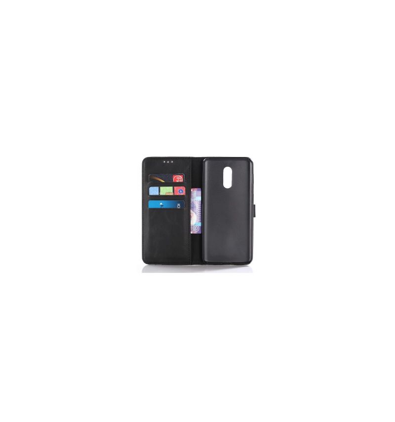 Flipové Pouzdro Na OnePlus 6T Retro Umělá Kůže