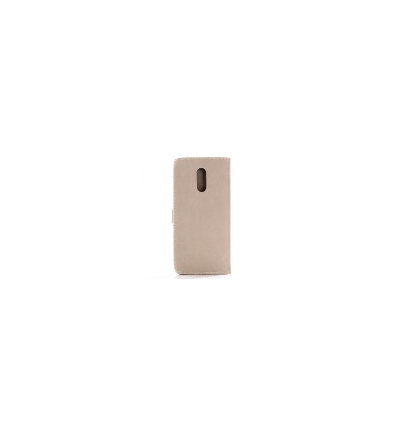 Flipové Pouzdro Na OnePlus 6T Retro Umělá Kůže