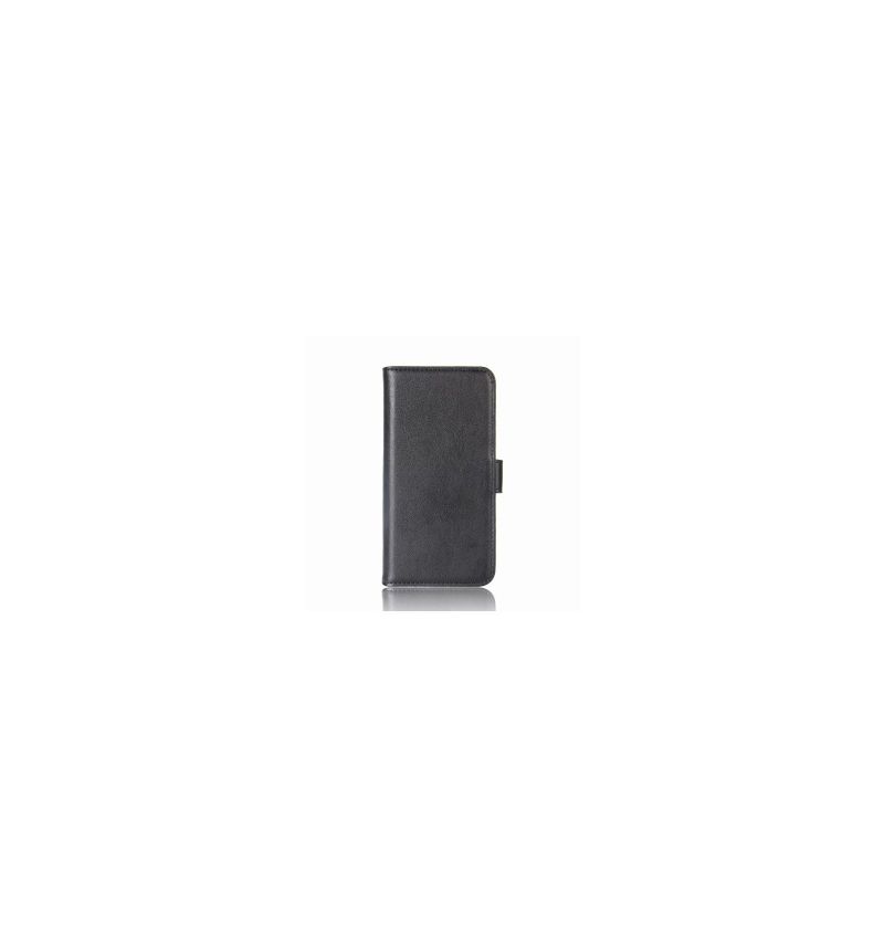 Kožené Pouzdro Na OnePlus 6T Prémiová Kůže - Černá