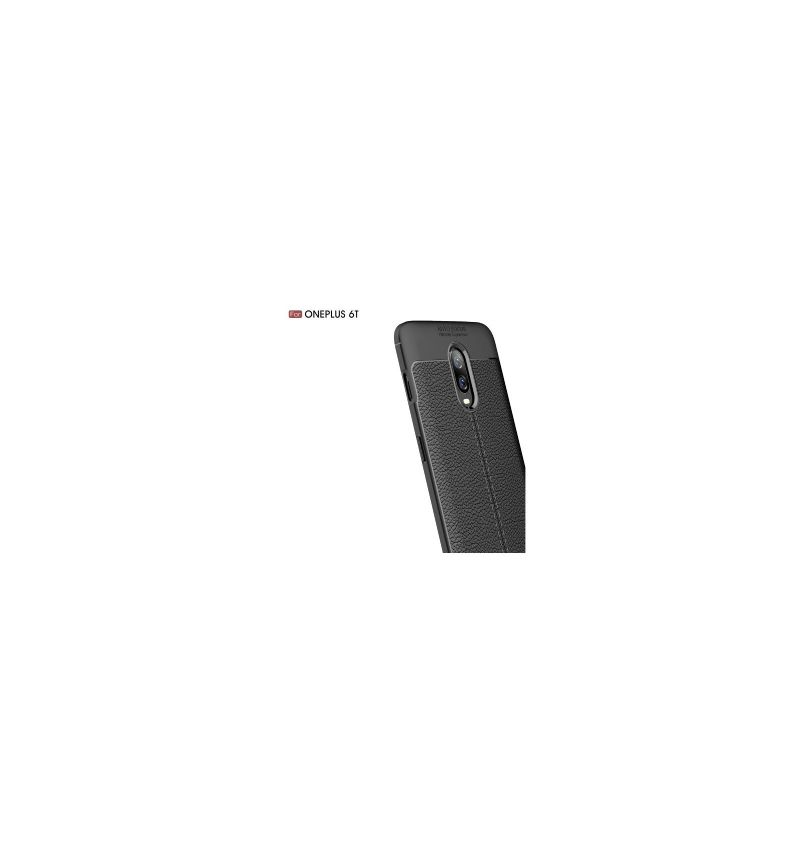 Kryt Na OnePlus 6T Styl Kůže S Texturou Litchi