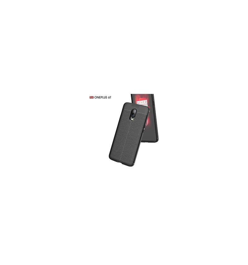 Kryt Na OnePlus 6T Styl Kůže S Texturou Litchi