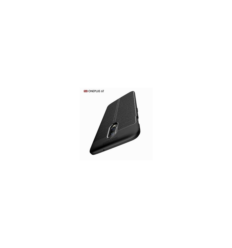 Kryt Na OnePlus 6T Styl Kůže S Texturou Litchi