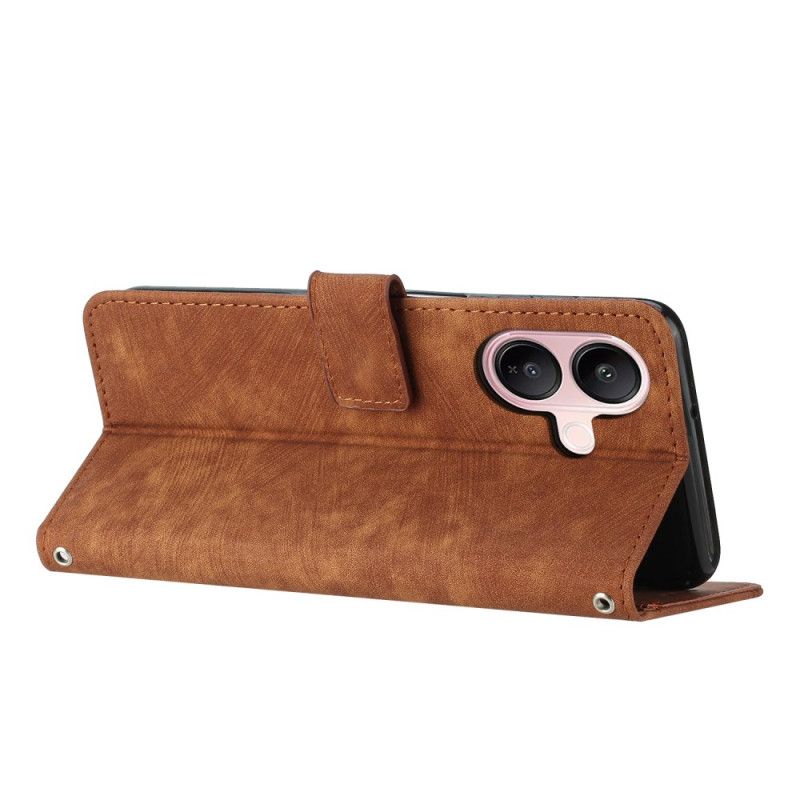 Kožený Kryt Vivo V60 Lite Retro Design