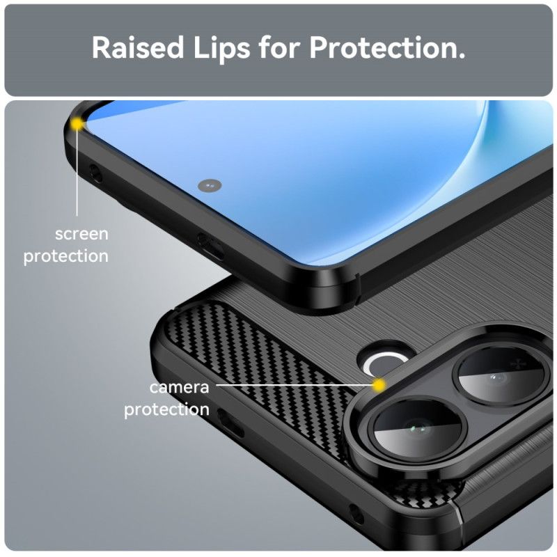 Kryt Vivo V60 Lite Kryty Na Mobil Kartáčované Uhlíkové Vlákno