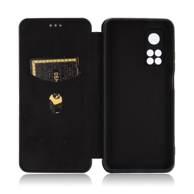Flipové Pouzdro Na Xiaomi Mi 10T / 10T Pro Umělá Kůže Ve Stylu Uhlíkových Vláken