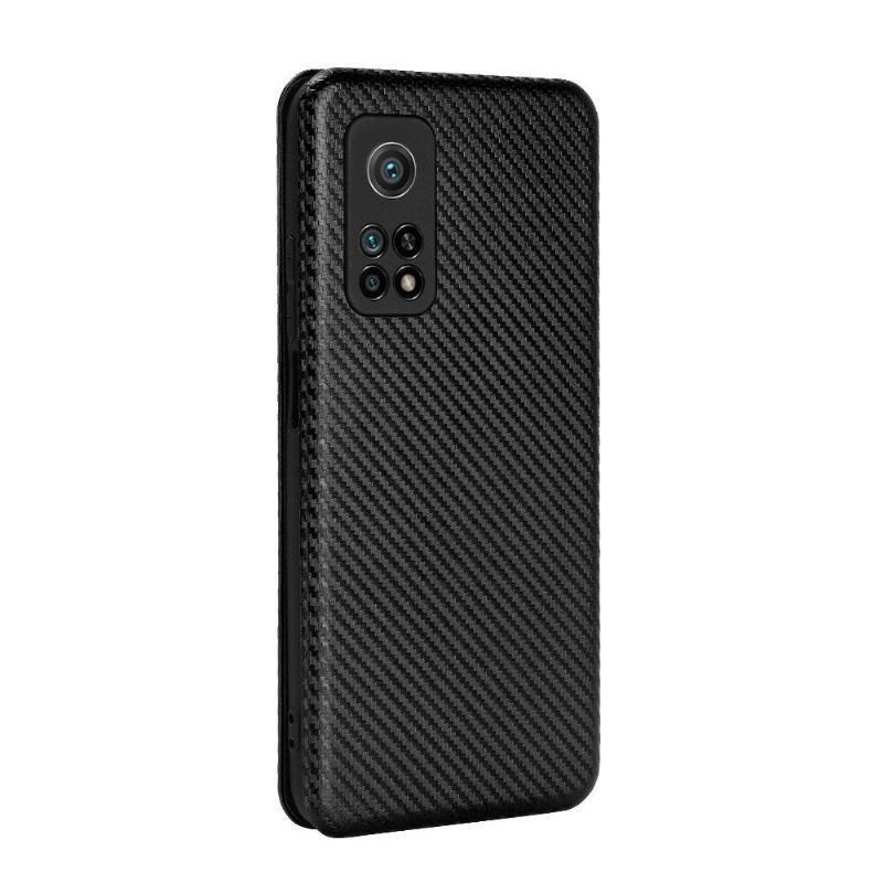 Flipové Pouzdro Na Xiaomi Mi 10T / 10T Pro Umělá Kůže Ve Stylu Uhlíkových Vláken