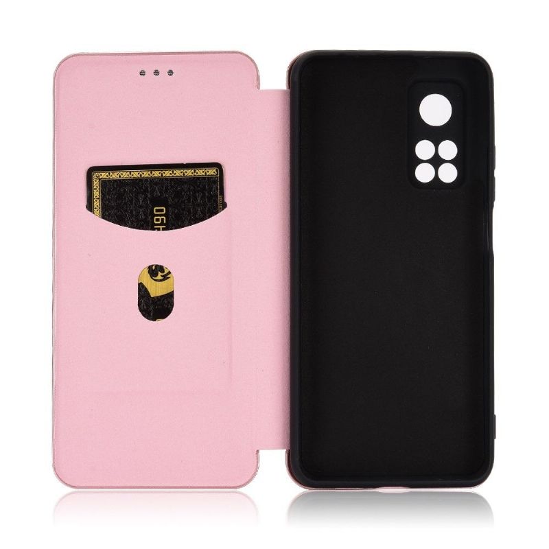 Flipové Pouzdro Na Xiaomi Mi 10T / 10T Pro Umělá Kůže Ve Stylu Uhlíkových Vláken