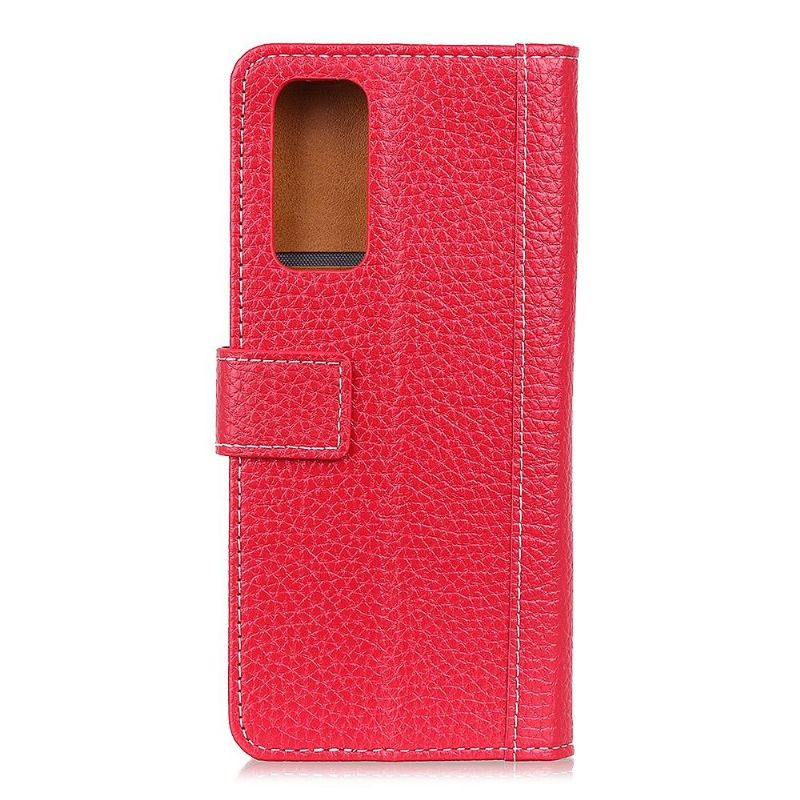 Flipové Pouzdro Na Xiaomi Mi 10T / 10T Pro Švy S Efektem Zrnité Kůže
