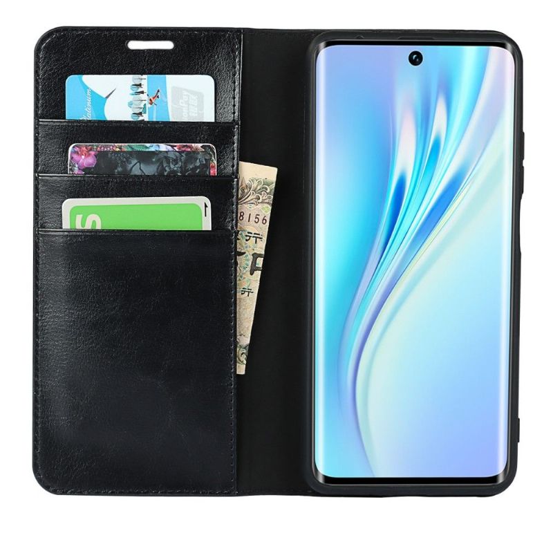 Kožené Pouzdro Na Xiaomi Mi 10T / 10T Pro Funkce Podpory Koženého Držáku Karty