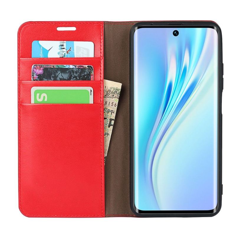 Kožené Pouzdro Na Xiaomi Mi 10T / 10T Pro Funkce Podpory Koženého Držáku Karty