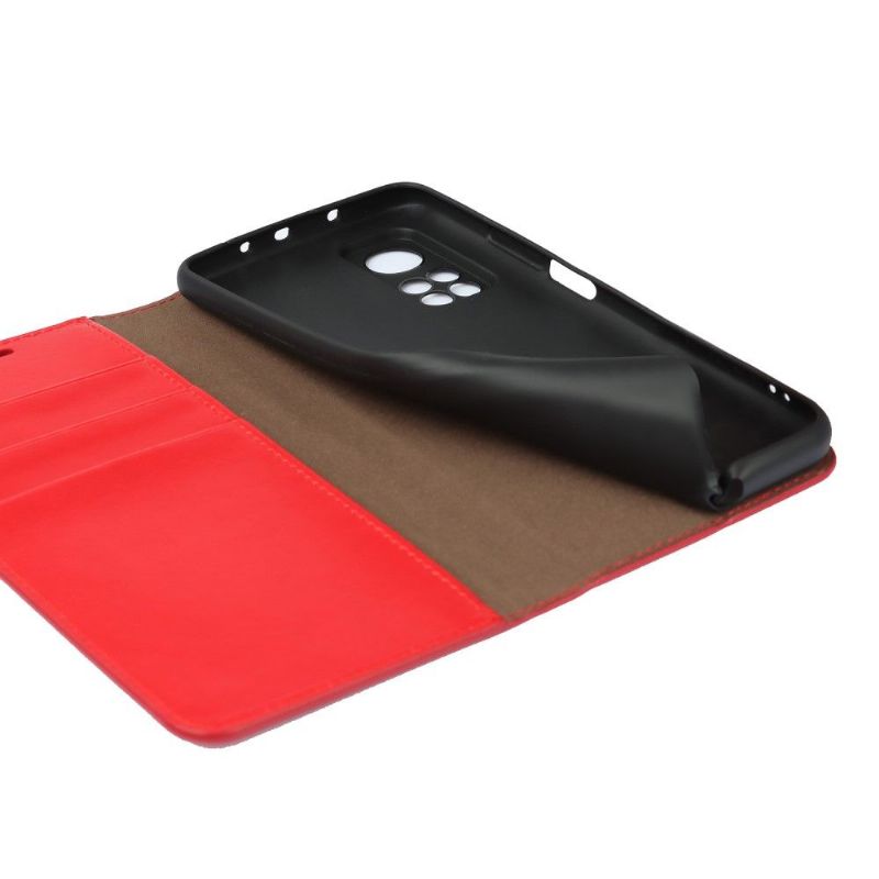 Kožené Pouzdro Na Xiaomi Mi 10T / 10T Pro Funkce Podpory Koženého Držáku Karty