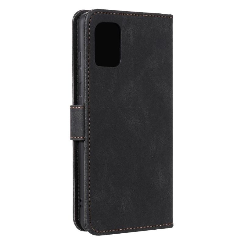 Kožené Pouzdro Na Xiaomi Mi 10T / 10T Pro Sara Odkryté Švy
